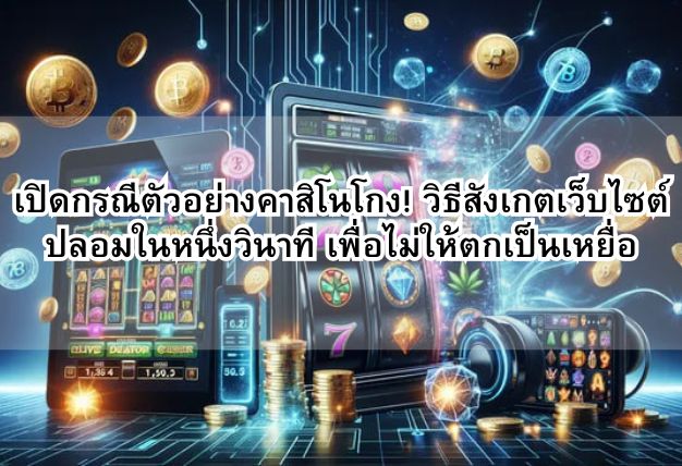 เปิดกรณีตัวอย่างคาสิโนโกง! วิธีสังเกตเว็บไซต์ปลอมในหนึ่งวินาที เพื่อไม่ให้ตกเป็นเหยื่อ