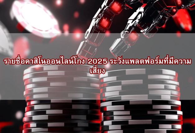 รายชื่อคาสิโนออนไลน์โกง 2025 ระวังแพลตฟอร์มที่มีความเสี่ยง