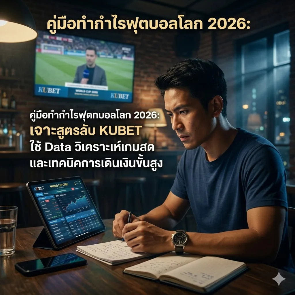 คู่มือทำกำไรฟุตบอลโลก 2026: เจาะสูตรลับ KUBET ใช้ Data วิเคราะห์เกมสด และเทคนิคการเดินเงินขั้นสูง
